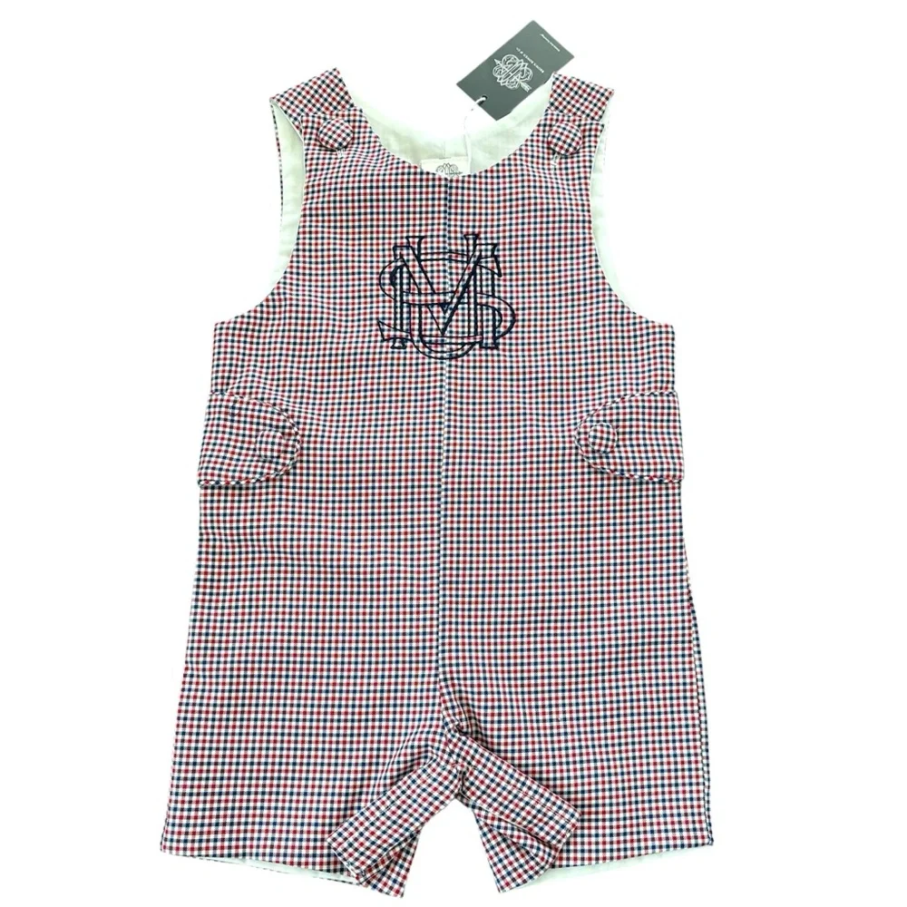 Southern Methodist University Brown Bowen & Co Baby Boy Patriots Point Plaid
